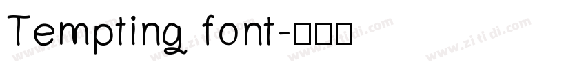 Tempting font字体转换